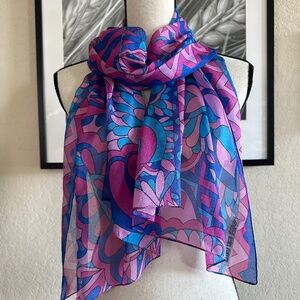 Vintage Amanda Smith Rectangle Scarf Made in Italy